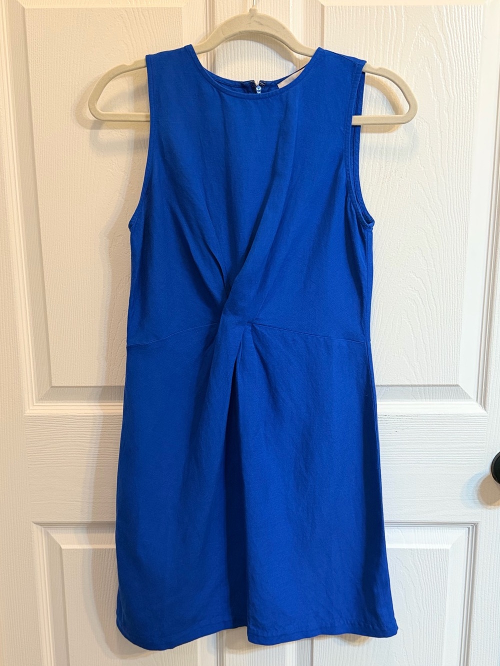 Loft blue linen dress NWT